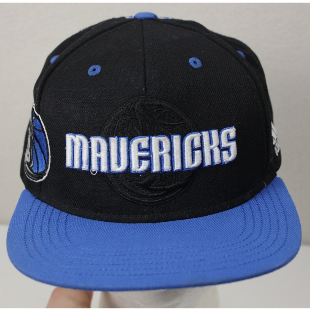 Adidas Dallas Mavericks Youth Snapback Hat Black Blue NBA Basketball Cap